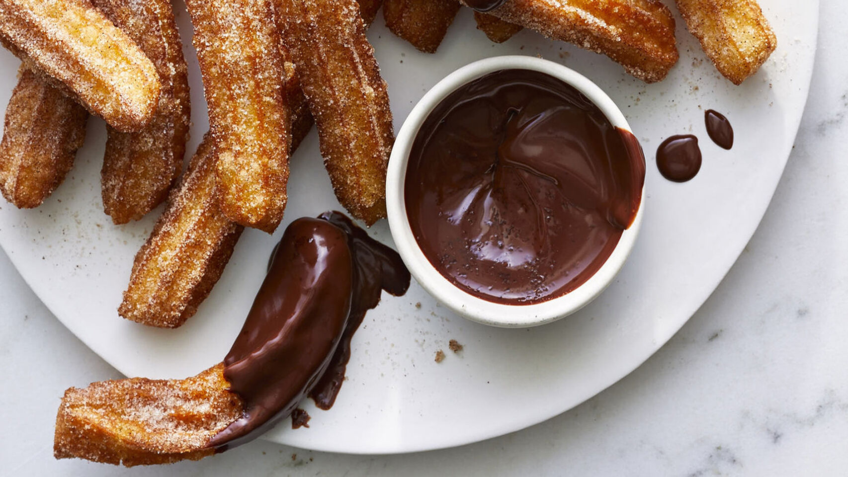 Hot chocolate with churros