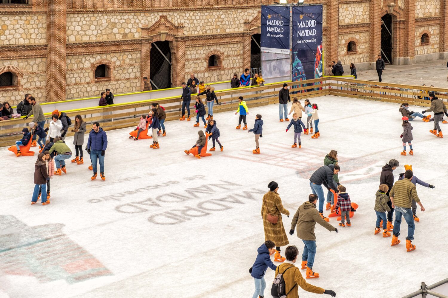 Ice skating rink Madrid Guide Tours